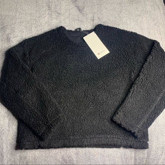 Lululemon Wool Whenever Crew NWT Black Size 10 - Picture 5 of 16
